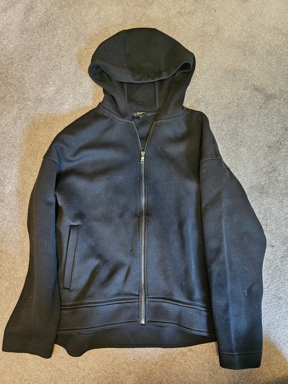 Banana Republic Black Lightweight Zip Hoodie Jacket
